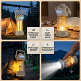2-in-1 LED Camping Lantern & Flashlight | Rechargeable KiperAid