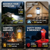 2-in-1 LED Camping Lantern & Flashlight | Rechargeable KiperAid
